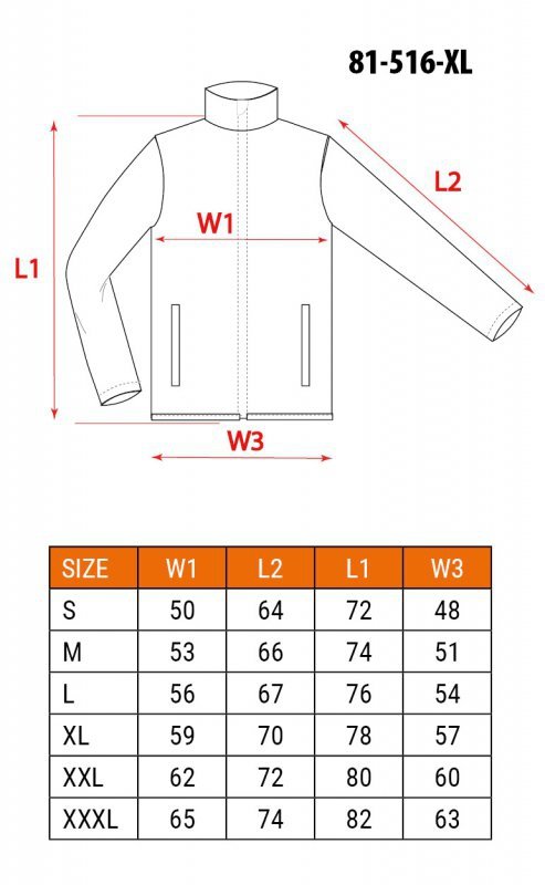 Bluza softshell OUTDOOR, beżowa, rozmiar XL