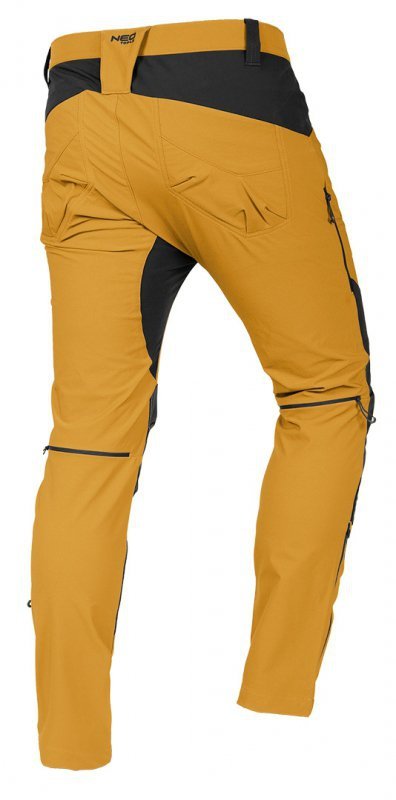 Spodnie robocze OUTDOOR, 4 way stretch, musztardowe, rozmiar S