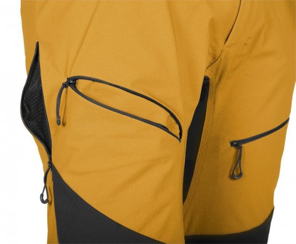 Spodnie robocze OUTDOOR, 4 way stretch, musztardowe, rozmiar M