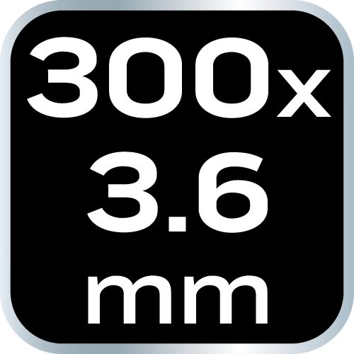 Opaski zaciskowe EXTREME 3.6 × 300 mm, czarne, 20 szt.