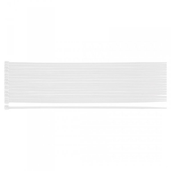 Opaski zaciskowe EXTREME 2.5 × 200 mm, białe, 100 szt.