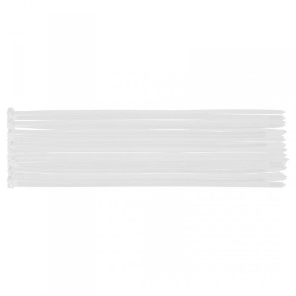 Opaski zaciskowe EXTREME 7.6 × 300 mm, białe, 50 szt.