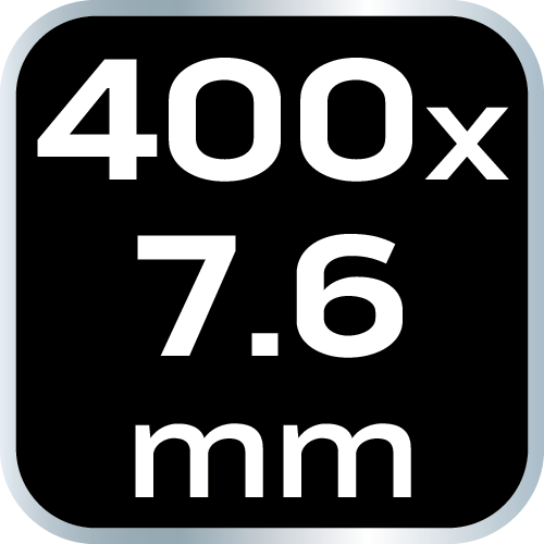 Opaski zaciskowe EXTREME 7.6 × 400 mm, białe, 50 szt.