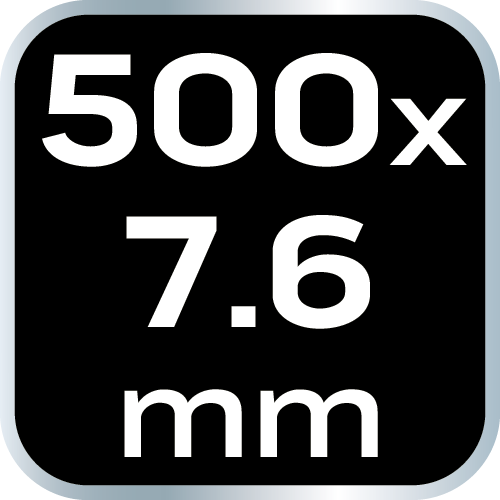Opaski zaciskowe EXTREME 7.6 × 500 mm, białe, 50 szt.