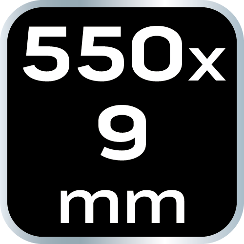 Opaski zaciskowe EXTREME 9.0 × 550 mm, białe, 50 szt.