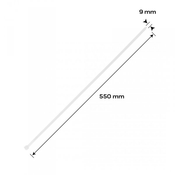 Opaski zaciskowe EXTREME 9.0 × 550 mm, białe, 50 szt.