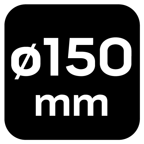 Ściernica do czyszczenia piast, 150 mm, napęd 1/2&quot;
