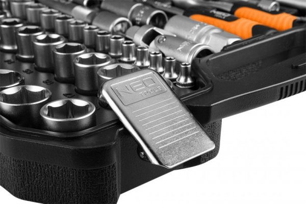 Zestaw kluczy 110 elementów 1/2&quot;,1/4&quot;, satynowy