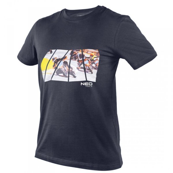 T-shirt z nadrukiem, motor, rozmiar XXXL