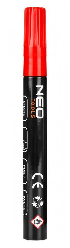 Marker budowlany gruby, 4 kolory, permanentny, wodoodporny, lakierowy, aluminiowy, 4 szt