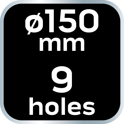 Krążki ścierne 150 mm, P240, 5 szt., z 9 otworami do 04-721