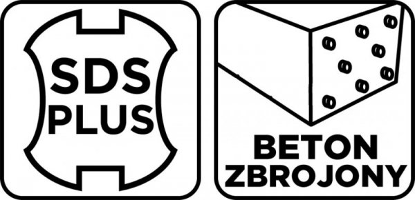 Wiertło do betonu zbrojonego SDS Plus 16 x 310 mm, quatro