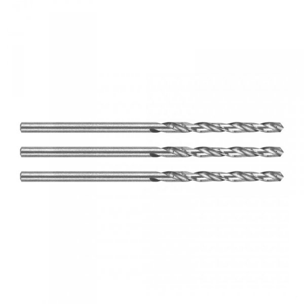 Wiertła do metalu HSS, DIN 338, 2 mm, 3 szt.