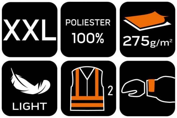 Kurtka robocza ostrzegawcza Softshell, żółta, rozmiar XXL