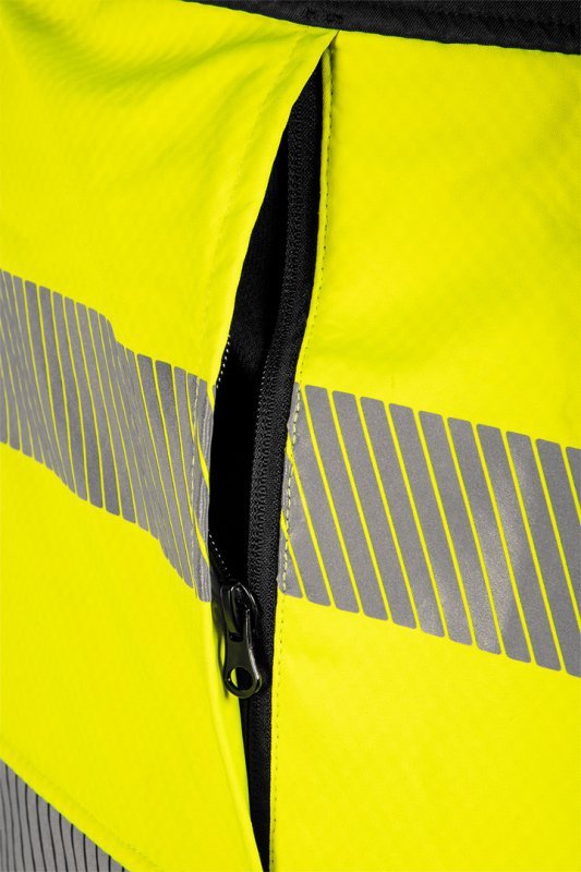 Kurtka robocza ostrzegawcza Softshell, żółta, rozmiar XXXL