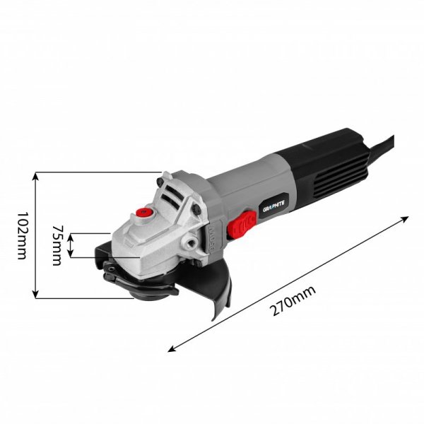Szlifierka kątowa GHT 950W, 125 mm, reg