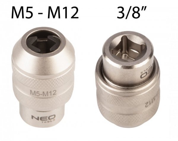 Adapter do gwintowników, 3/8&quot;DR M5-M12