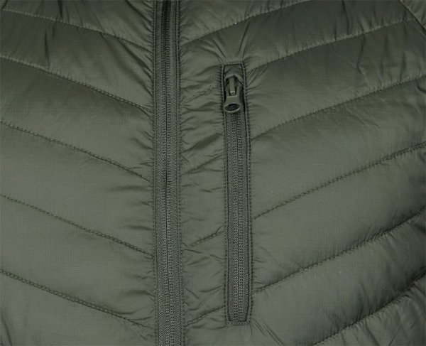 Kurtka Mix&Match, pikowana, puchowa, lekka, oliwkowo-czarna, rozmiar XXXL