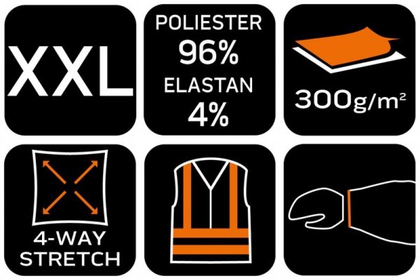 Kurtka Mix&Match, 4-way stretch, zielona, rozmiar XXL