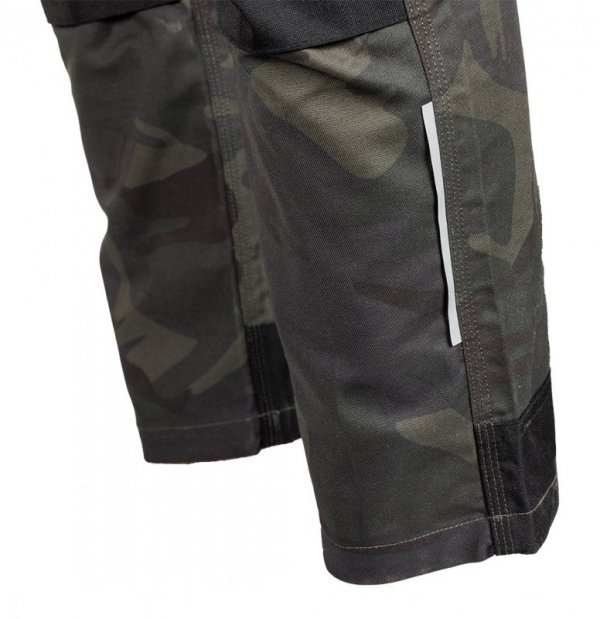 Spodnie robocze Mix&Match, Canvas, wzmocnienia z Cordury, zielone moro, rozmiar S