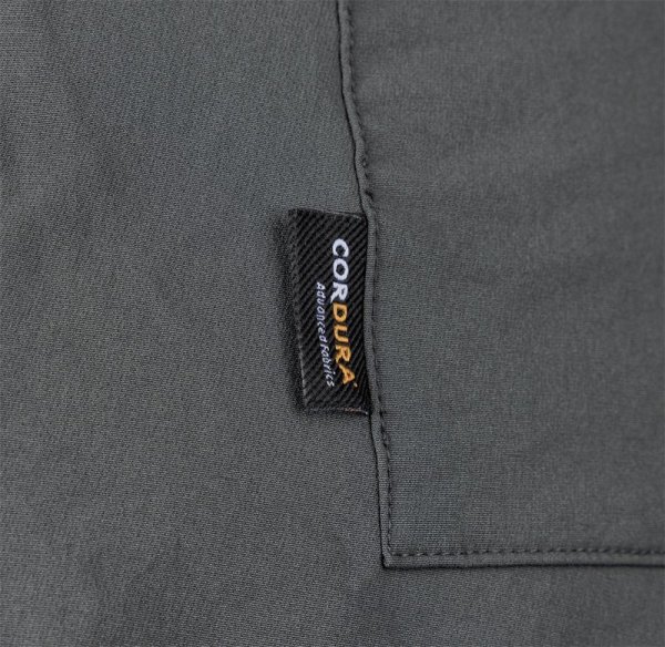 Spodnie robocze Mix&Match, 4 way stretch, z kaburami, Cordura, szaro-czarne, rozmiar L