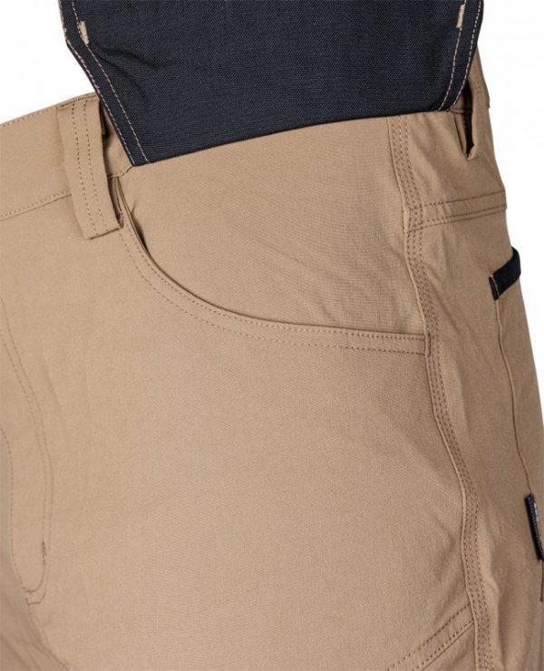 Spodnie robocze Mix&Match, 4 way stretch, z kaburami, wzmocnienia z Cordury, beżowo-czarne, rozmiar