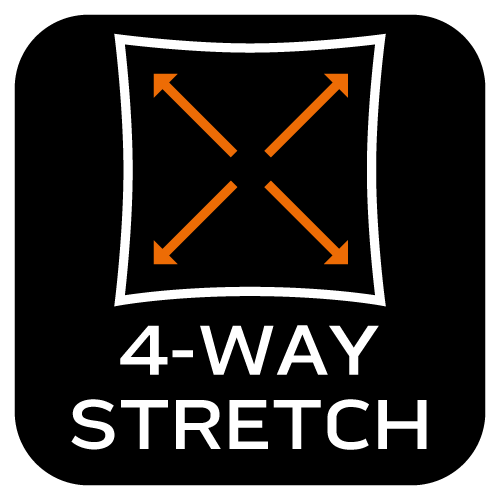 Spodnie robocze Mix&Match, 4 way stretch, z kaburami, Cordura, czarne, rozmiar S