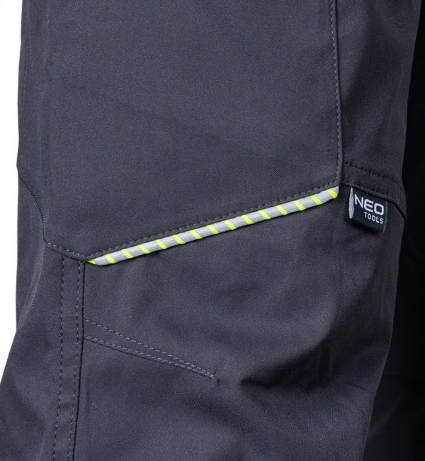 Spodnie robocze Mix&Match, stretch, szare, rozmiar XL