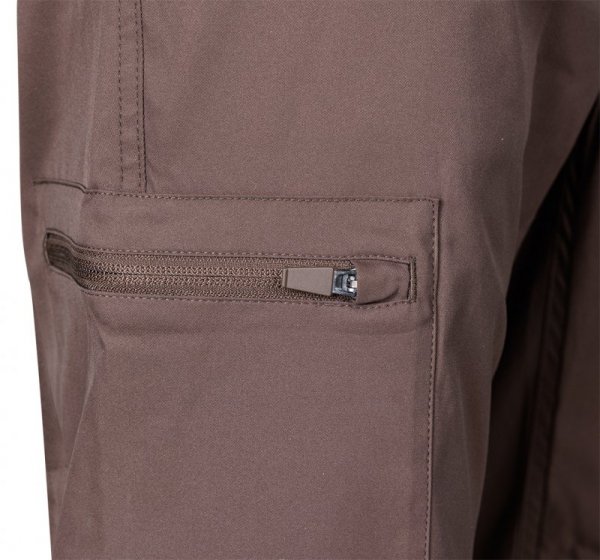 Spodnie robocze Mix&Match, stretch, brązowe, rozmiar XL