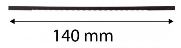 Brzeszczot do piły włosowej 140 mm, stal węglowa, 10 sztuk