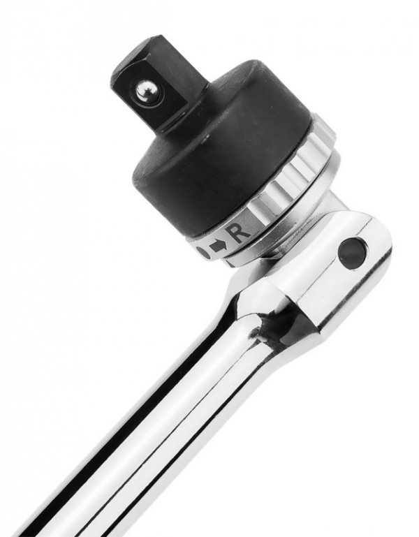 Pokrętło 1/2&quot; z przegubem i grzechotką, 610 mm