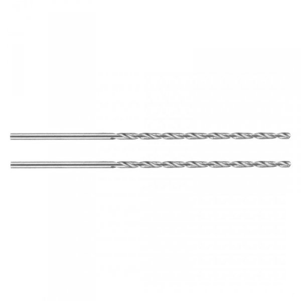 Wiertło do metalu HSS, DIN 340, przedłużane, 2,5 mm, 2 szt.