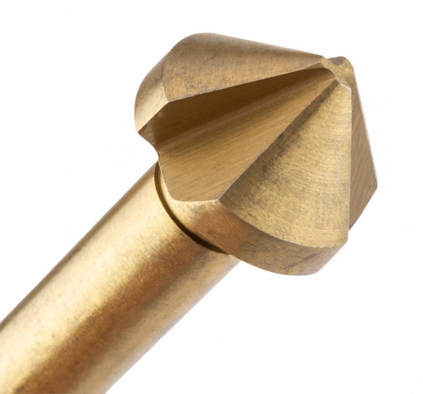 Wiertła fazujące stożkowe pogłębiacze TiN, 6.3-20.5 mm, zestaw 6 szt.