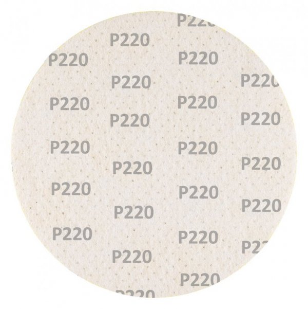 Krążki ścierne, perforowane, na rzep z otworami 225 mm, P220, 5 szt.