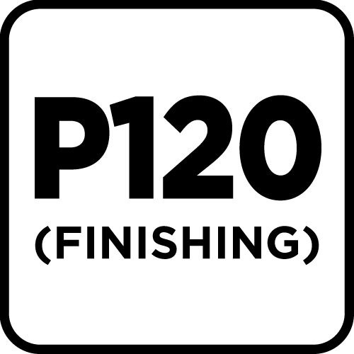 Papiery ścierne na rzep, żelazko 102 x 152 mm, P120, 5 szt., z 11 otworami