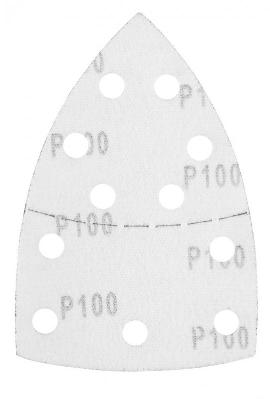 Papiery ścierne na rzep, żelazko 102 x 152 mm, P100, 5 szt., z 11 otworami