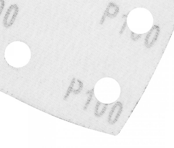 Papiery ścierne na rzep, żelazko 102 x 152 mm, P100, 5 szt., z 11 otworami