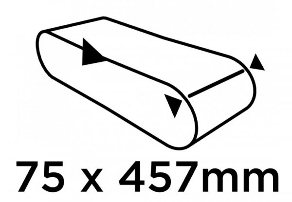 Pasy bezkońcowe 75 x 457 mm, P100, 3 szt.