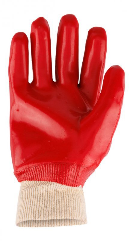 Rękawice robocze, bawełna pokryty w całości PVC, 3121X, rozmiar 10