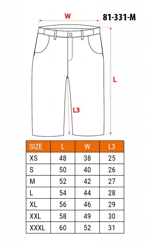 Krótkie spodenki COTTON Slim, 100% cotton, rozmiar M