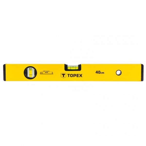 Poziomnica aluminiowa typ 500, 40 cm, 2 libelle