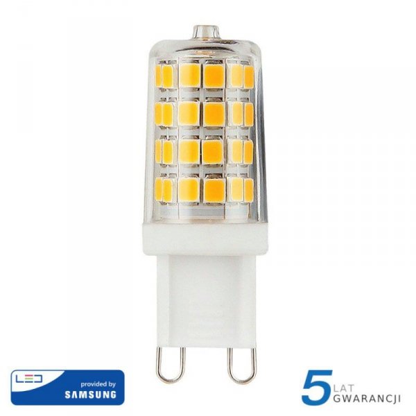 Żarówka LED V-TAC SAMSUNG CHIP 3W G9 VT-204 3000K 300lm 5 Lat Gwarancji