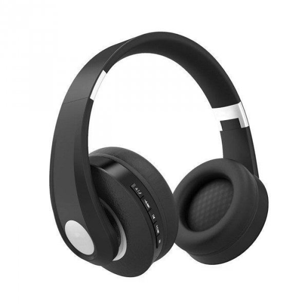 Bezprzewodowe Słuchawki Bluetooth Regulowany Pałąk 500mAh Czarne VT-6322