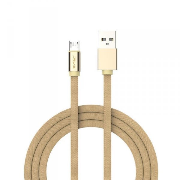 Przewód Micro USB V-TAC 1M Złoty Seria Ruby VT-5341