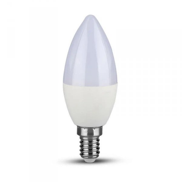 Żarówka LED V-TAC SAMSUNG CHIP 5.5W E14 Świeczka Ściemnialna VT-293D 6400K 470lm 5 Lat Gwarancji