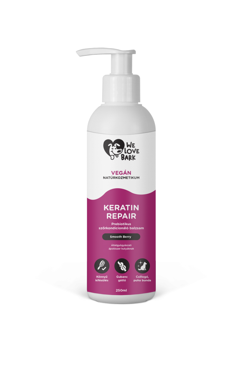 We Love Bark KERATIN REPAIR COAT BALM Berry Prebiotyczny balsam kondycjonujący do sierści 250ml