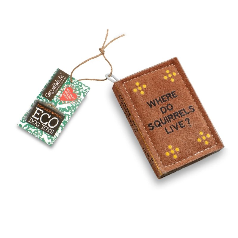 GREEN &amp; WILD'S Where Do Squirrels Live Ekologiczna zabawka dla psa