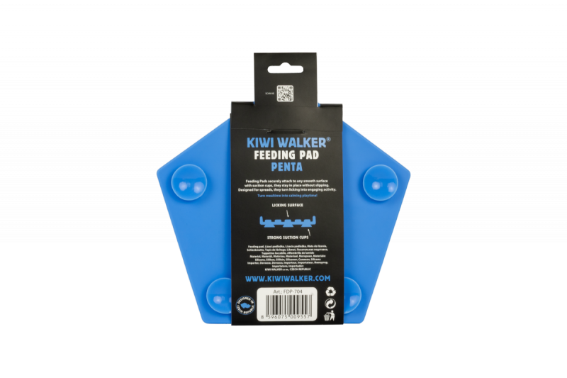 Kiwi Walker Penta Feeding Pad Maxi – mata do lizania dla psa i kota niebieska