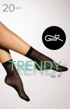 Gatta TrendyLine – eleganckie, delikatne skarpetki z rajstopowym wykończeniem i wzorem.