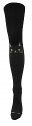 Rajstopy bawełniane typu zakolanówka, firmy AuraVia w rozmiarze 7-9 Lat. Na rajstopce umieszczono uroczy wzór kotka.